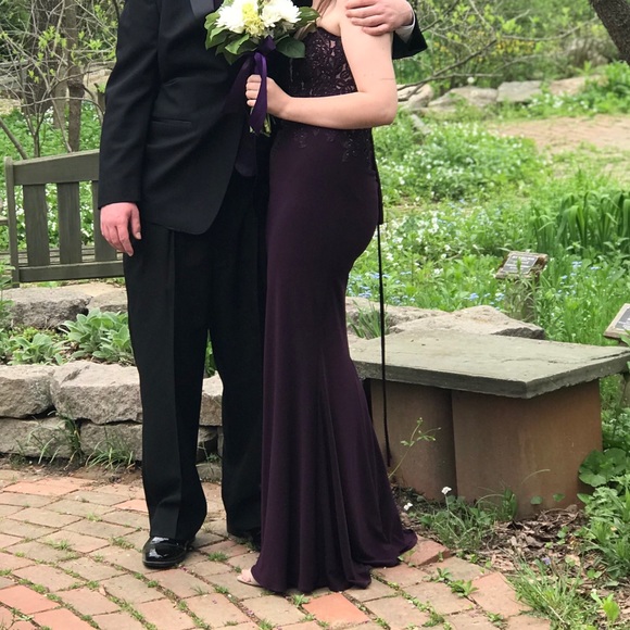 Faviana 10008 Two Piece Prom Dress - Picture 3 of 4